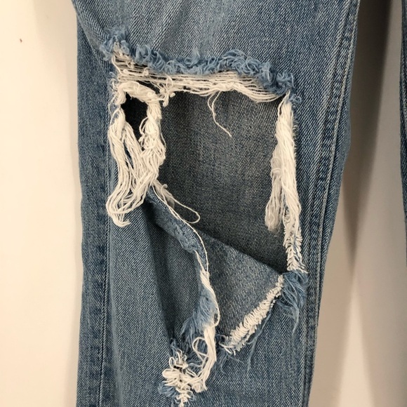 A&F 25/28 90s Straight Ultra High Rise 0963 Abercrombie fitch rigid light blue - Picture 3 of 8